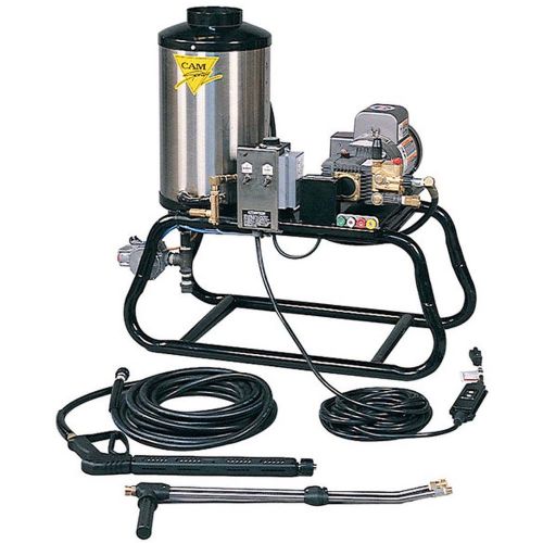 Cam Spray 1000STLEF Stationary LP Gas Fired Electric Powered 3 gpm, 1000 psi Hot Water Pressure Washer; The ST Industrial Hot Water Pressure Washers heated by L.P Gas are designed to be used in a stationary location and will be need to be connected to a 1 inch gas line; Designed for efficient operation using the latest in forced air burner technology; UPC: 095879301310 (CAMSPRAY1000STLEFCAM SPRAY 1000STLEF STATIONARY LP GAS 3GPM 1000PSI) 