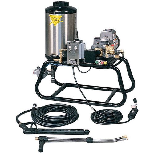 Cam Spray 1000STNEF Stationary Natural Gas Fired Electric Powered 3 gpm, 1000 psi Hot Water Pressure Washer; The ST Hot Water Natural Gas Pressure Washers are designed to be used in a stationary location and will be need to be connected to a 1 inch gas line; Designed for efficient operation using the latest in forced air burner technology; UPC: 095879301327 (CAMSPRAY1000STNEF SPRAY 1000STNEF STATIONARY NATURAL GAS 3GPM 1000PSI) 