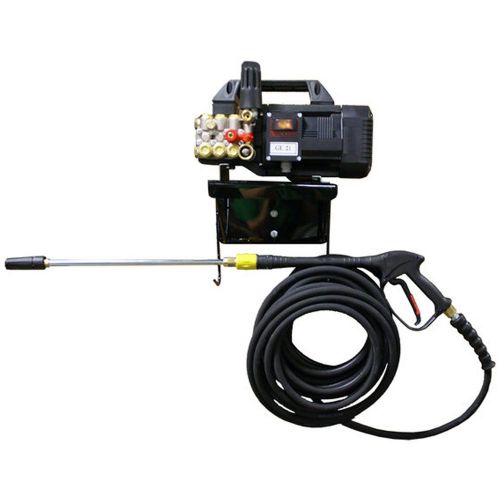 Cam Spray 1500AEWM Economy Wall Mount Electric Powered 2 gpm, 1450 psi Cold Water Pressure Washer; Wall Mounted Electric Pressure Washer; Ideal for indoor repetitive cleaning, kennels, print screens, etc; Heavy-Duty Powder Coated Mounting Bracket; Mounts on 16 inches centers, hook for hose and spray gun; 2 HP Totally Enclosed Electric Motor; Can be used indoors or outdoors, no exhaust fumes; UPC: 095879300467 (CAMSPRAY1500AEWM CAM SPRAY 1500AEWM PORTABLE ELECTRIC 2GPM 1450PSI) 