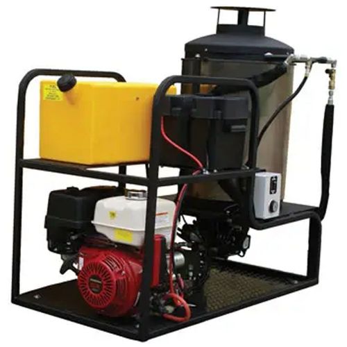 Cam Spray MCB3040H Skid Mount Diesel Fired Gas Powered 4 gpm, 3000 psi Hot Water Pressure Washer; Fully portable, no electricity required; Direct Drive Triplex plunger pump with ceramic plungers and stainless steel valves; No electricity required; 12 Volt DC Burner system on CB Models with Belt Drive Triplex plunger pump with ceramic plungers, stainless steel valves and thermal relief; UPC: 095879302683 (CAMSPRAYMCB3040H SPRAY MCB3040H SKID MOUNT DIESEL GAS 3.5GPM 3000PSI) 