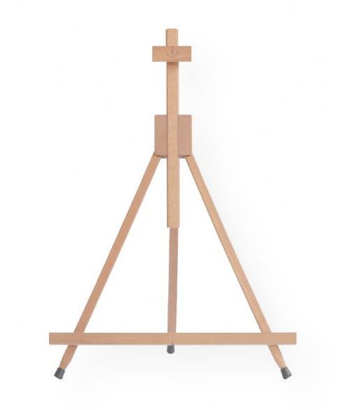 Cappelletto CCT4 Folding Tabletop Easel; Lightweight, foldable tabletop easel can hold canvases up to 20 in; Height is adjustable; Made of oiled, stain-resistant, seasoned beechwood; Set-up dimensions: 16 x 12.5 x 16/27 in; 21 oz; Made in Italy; Shipping Weight 1.31 lb; Shipping Dimensions 3.00 x 2.62 x 21.62 in; EAN 8032679711705 (CAPPELLETTOCCT4 CAPPELLETTO-CCT4 EASEL PAINTING)
