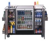 Summit CARTOSSCRRC Outdoor Stainless Steel Cart with outdoor wine cellar SCR600LOSRC, Two towel bar handles, Three exterior storage shelves, Interior storage space with magnetic locking doors; Stainless steel counter top; A bottle opener; Room for ice storage; Defrost Type Automatic; UPC 761101012704 (CARTOS-SCRRC CARTOSSCR CARTOS CARTOS-SCR CARTOSS) 