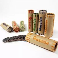 Cassida A-CWAP Preformed Coin Roll Wrappers, 100 Assorted Pack (Penny, Nickel, Dime, Quarter) Durable Preformed Paper Tubes Crimped on One End, Federal Reserve and ABA Standards; 25 sets of Preformed Coin Wrappers (25 pennies, 25 nickels, 25 dimes and 25 quarters) perfectly designed and nested in a box making it easy for anyone to save time and space; Avoid the frustration and lost time that come with flimsy flat wrappers; UPC (CASSIDAACWAP CASSIDA A-CWAP COIN ROLL WRAPPERS PAPER TUBES) 