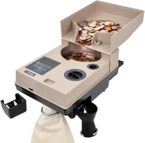 Cassida C-500 Portable Heavy-Duty Coin Counter/Off-Sorter; Counts up to 2000 coins a minute; Count, Add or set custom Batch amounts; Special off-sorting option, which works on all modes, allows for a single denomination to be counter while sorting out others; U.S., Canadian and Mexican, works with most tokens, too; UPC: 857287002308 (CASSIDAC500 CASSIDA-C500 C-500 C 500 HEAVY-DUTY COIN COUNTER OFF-SORTER PORTABLE)
