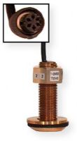 Furuno CAT2000/TH Bronze Thru-Hull Temperature Sensor, 6-Pin Connector; 8-Meter Cable; Shipping Information: 4 lbs, 6 x 10 x 13; CAT2000TH CAT200-0TH CAT2-000TH) 
