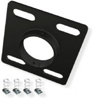 Crimson CAU4 Dual Unistrut Ceiling Adapter with Hardware, High-grade cold rolled steel Construction, Scratch resistant epoxy powder coat Product finish, 250lb - 113kg Weight capacity, Attaches to a dual unistrut on 2.25" centers, Includes hardware for attaching to pre-installed unistrut, Standard 1-5/8"x1-5/8" dual unistrut channels spaced on 2.25" centers, UPC 815885011795(CAU4 CAU-4 CAU 4) 