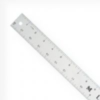 Lance CB048 Rubberized 48" Slip-resistant Aluminum Inking Ruler; Graduated on two edges of one side; Inches in 16ths and 8ths; Water-resistant, rubberized slip-resistant backing raises ruler above work surface for inking; Shipping Weight 0.98 lb; Shipping Dimensions 48.00 x 2.00 x 0.13 inches; UPC 088354817284 (LANCE-CB048 ARCHITECTURE) 