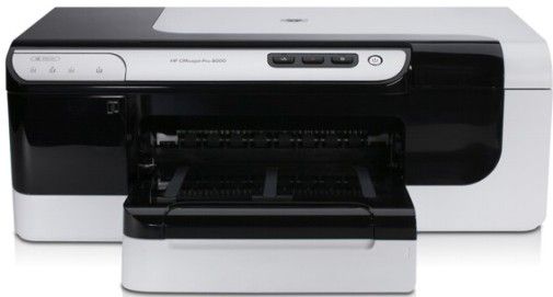 HP Hewlett Packard CB092A#B1H HP Officejet Pro 8000 Series Printer, 32MB Memory, Print fast, at speeds up to 35 pages/min black, 34 pages/min color, Standard Connectivity 1 USB 2.0, 1 Ethernet, Paper Handling 250-sheet input tray, 150-sheet output tray, automatic two-sided printing standard, 384 MHz Processor Speed, UPC 884420405214 (CB092AB1H CB092A-B1H CB092A PRO-8000 PRO8000)