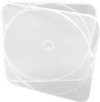 Microboards CB-11 DURASLIM Clear CD Case with Square Lid (500 per box), Fits CDs, DVDs, and Blu-ray discs; Design for saving space and transporting discs; Clear see-thru, slimline cases (CB11DURASLIM CB-11-DURASLIM CB-11DURASLIM CB11-DURASLIM) 