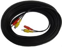 Clover CB120Y 120' Extension Cable RCA, No Audio, 120' Cable with One, 1, RCA Video and DC Jack (CB 120Y CB-120Y CB120) 