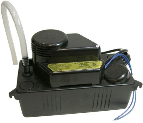 Sunpentown CB-201UL Condensate Pump, High impact ABS tank, Can mount from either side, Duck-bill check valve design, Reliable micro switch float mechanism, Convenient discharge with barb & threads, Capable of handling mild acids, 6' Power cord with 3-prong plug, Quiet operation, Three intake holes, Fully automatic, Heavy gage steel motor mount (CB201UL CB 201UL)
