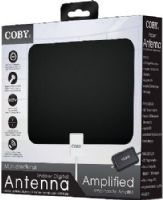 Coby CBA02 Multi-directional Indoor Digital Antenna with Amplifier, 360 Degree Reception Supports HDTV, Supports Broadcast 1080 HDTV, Compact and Easy to Mount, Slim Design and Amplifier, Coaxial Connector Cable Included, UPC 812180023362 (CBA-02 CBA 02 CB-A02) 