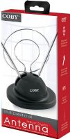 Coby CBA-10 Indoor Antenna, Supports HDTV, Dipoles for digital and analog channels, Position switch, Retractable VHF dipoles, UHF loop, Dimensions 7.4" x 3" x 10", Weight 1 lbs, UPC 812180024567 (CBA10) 