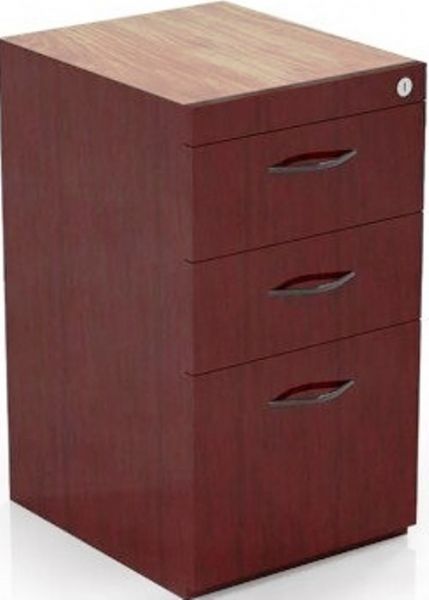 Mayline CBBFC-MHG Corsica Series Credenza Pedestal, Drawer interiors finished to match exterior veneer, Gang-lock features removable core, File drawers accommodate letter or legal size hanging file folders, Drawers operate smoothly using full-extension ball-bearing suspensions, Mahogany Finish, UPC 760771652012 (CBBFC CBBFC-MHG CBBFC MHG CBBFCMHG)