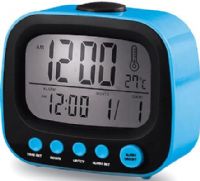 Coby CBC-52-BLU Retro Alarm Clock, Blue, Display of perpetual calendar, On-the-hour chime, LCD time and temperature display, Alarm and 10 minute snooze function, Dimensions 8" x 3" x 4", Weight 0.4 lbs, UPC 812180029111 (CBC-52BLU CBC52-BLU CBC 52 BLU CBC 52BLU CBC52 BLU CBC52BL CBC-52-BL CBC52-BL CBC-52BL) 