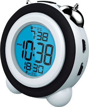 Coby CBC-53-BLK Talking Alarm Clock With LEd Projector, Black, Display of perpetual calendar, On-the-hour chime, Set Up to 3 Alarms, Adjustable swivel projector, LCD time and temperature display, Alarm and 10 minute snooze function, Talking Function, Dimensions 8