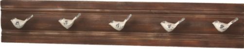 CBK Style 064726 Distressed Ivory Wood Bird Wall Hook, Metal; Wood Material, Wall mounted, UPC 738449064726 (064726 CBK064726 CBK-064726 CBK 064726)