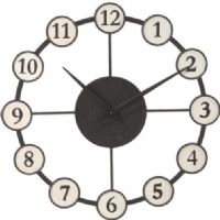 CBK Styles 065013 Metro Metal Wall Clock, Urban look, Beautifully crafted of metal, Approximately 33" in diameter Battery operated movement Requires 1 AA battery, UPC 738449065013 (065013 CBK065013 CBK-065013 CBK 065013) 