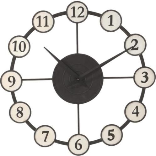 CBK Styles 065013 Metro Metal Wall Clock, Urban look, Beautifully crafted of metal, Approximately 33