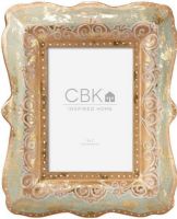 CBK Styles 102362 Green and Gold 5x7 Picture Photo Frame, Lovely green and gold pattern, Holds a 5" by 7" photo, UPC 738449257562 (102362 CBK102362 CBK-102362 CBK 102362) 