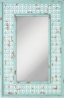 CBK Style 105753 Distressed Turquoise Wall Mirror, Traditional style, UPC 738449253595 (CBK105753 CBK-105753 CBK 105753 105753) 