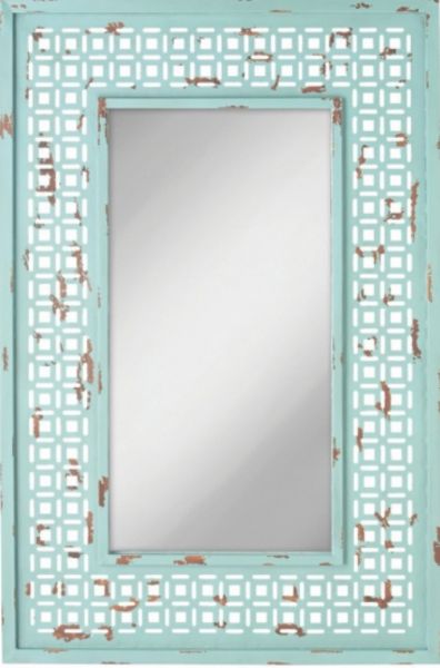 CBK Style105753 Distressed Turquoise Wall Mirror, Traditional style, UPC 738449253595 (CBK105753 CBK-105753 CBK 105753 105753)