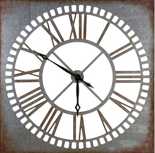 CBK Style 105851 Antiqued Wall Clock, Metal Material, 36.22