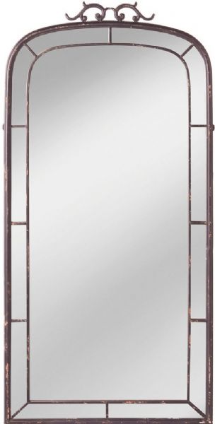 CBK Style 105885 Distressed Window Wall Mirror, Metal and glass material, 41