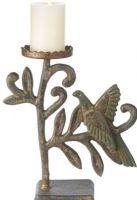 CBK Style 107047 Small Cast Bird Pillar Candle Holder, UPC 738449250938 (107047 CBK107047 CBK-107047 CBK 107047) 