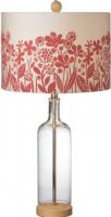 CBK Style 107681 Field Flowers Table Lamp, 100W Max, Glass Material, Floral Color, Glass Fixture Material, Compact Fluorescent Bulb Type, In-Line Switch, Lamp Shade included, Set of 2, UPC 738449264744 (107681 CBK107681 CBK-107681 CBK 107681) 
