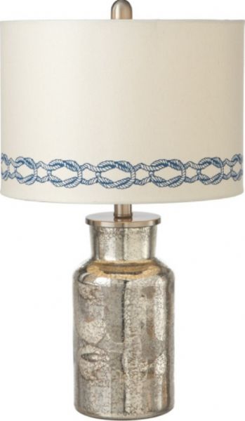 CBK Style 108301 Knot Accent Table Lamp, Coastal style, 60W Max, Glass Fixture Material, Compact Fluorescent Bulb Type,  In-Line Switch Type, UPC 738449264850 (108301  CBK108301 CBK-108301 CBK 108301)