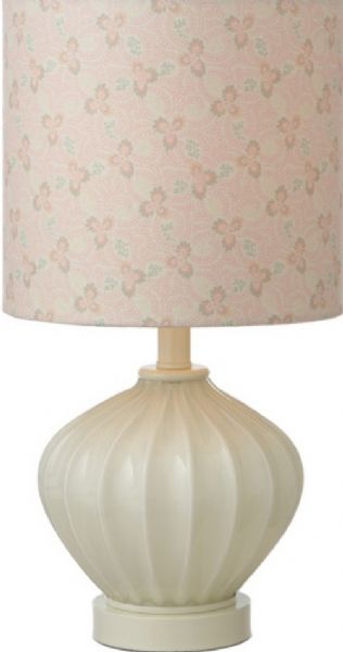 CBK Style 108378 Pink Floral Accent Table Lamp, Set of 2, UPC 738449266724 (108378 CBK108378 CBK-108378 CBK 108378)