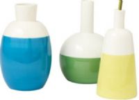 CBK Style 109676 Color Dip Vases, Vibrant colors, Shiny finish, Set includes 3 vases, UPC 738449320365 (109676 CBK109676 CBK-109676 CBK 109676) 