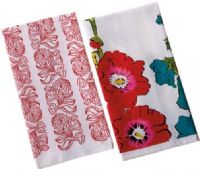 CBK Style 109868 Flower Tea Towels, Flower Tea Towels, Set 4, UPC 738449320624 (109868 CBK109868 CBK-109868 CBK 109868) 