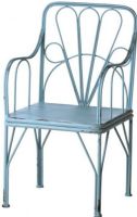 CBK Style 110008 Distressed Blue Chair with Arms, UPC 738449325230 (110008 CBK110008 CBK-110008 CBK 110008) 