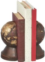 CBK Style 110364 Globe Bookend Pair, Makes a great addition to your home or office, Rust Color Resin with gold accent, Perfect for your desk, mantle or shelf, Globe bookend set, UPC 738449313336 (110364 CBK110364 CBK-110364 CBK 110364) 