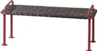 CBK Style 110375 Distressed Red Rubber Bench, UPC 738449325049 (110375 CBK110375 CBK-110375 CBK 110375) 