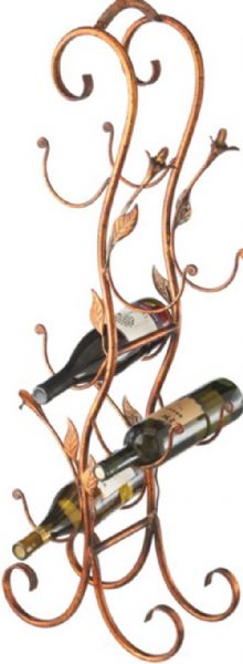 CBK Style 111068 Antique Gold 5 Bottle Wine Holder with Leaves, UPC 738449321133 (111068 CBK111068 CBK-111068 CBK 111068)