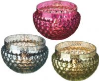 CBK Style 111101 Round Mercury Glass Votive Candle Holders, UPC 738449325483, Set of 6 (111101 CBK111101 CBK-111101 CBK 111101) 