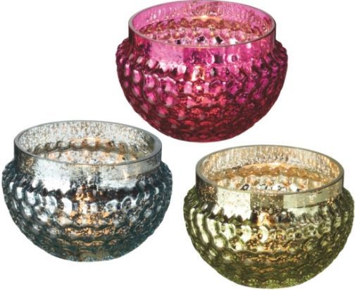CBK Style 111101 Round Mercury Glass Votive Candle Holders, UPC 738449325483, Set of 6 (111101 CBK111101 CBK-111101 CBK 111101)