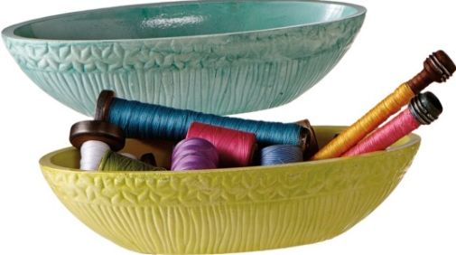 CBK Style 111184 Green & Blue Decorative Bowls, Set of 2, UPC 738449323779 (111184 CBK111184 CBK-111184 CBK 111184)