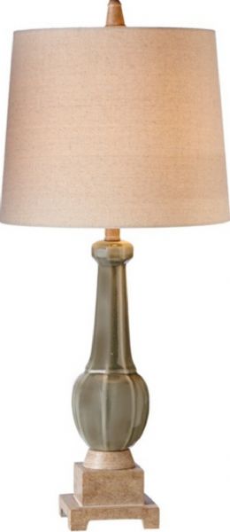 CBK Style 112859 Vintage Wash Table Lamp with Grey Reactive Glaze, 100W Max., Set of 2, UPC 738449343609 (112859 CBK112859 CBK-112859 CBK 112859)