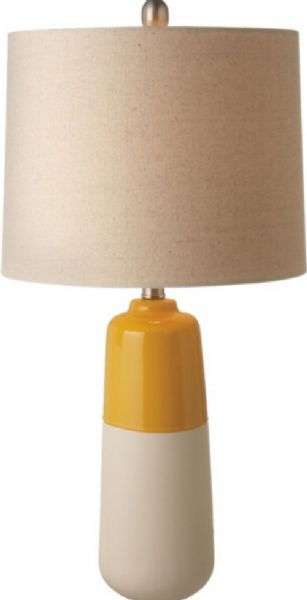 CBK Style 112862 Dipped Yellow Table Lamp, 60W Max., Set of 2, UPC 738449338483 (112862 CBK112862 CBK-112862 CBK 112862)