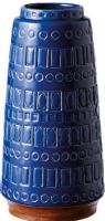 CBK Style 113248 Large Blue Tribal Vase, Set of 2,  UPC 738449352106 (113248 CBK113248 CBK-113248 CBK 113248) 