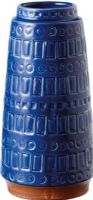 CBK Style 113269 Small Blue Tribal Vase, Set of 2, UPC 738449352137 (113269 CBK113269 CBK-113269 CBK 113269) 