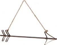 CBK Style 114000 Arrow on Rope Hanger Decor, Set of 6, UPC 738449345856 (114000 CBK114000 CBK-114000 CBK 114000) 