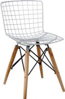 CBK Style 114184 Quadpod White Wire Chair, Set of 2, UPC 738449366813 (114184 CBK114184 CBK-114184 CBK 114184) 