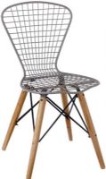 CBK Style 114185 Quadpod Grey Wire Chair, Set of 2, UPC 738449366820 (114185 CBK114185 CBK-114185 CBK 114185) 