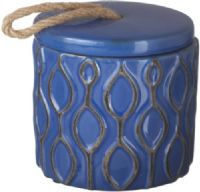 CBK Style 114457 Small Blue Droplet Canister with Rope Handle, Set of 2, UPC 738449352281 (114457 CBK114457 CBK-114457 CBK 114457)  