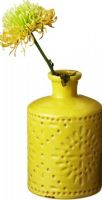 CBK Style 115328 Small Yellow Medallion Vase, Set of 2, UPC 738449369746 (115328 CBK115328 CBK-115328 CBK 115328) 